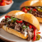 Slow Cooker Italian Beef Sandwiches