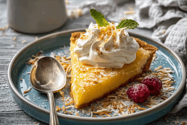 Lemon Sugar Coconut Cream Pie