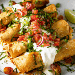 Baked Cream Cheese Chicken Taquitos
