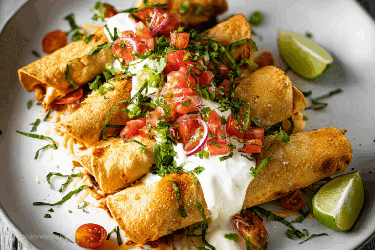Baked Cream Cheese Chicken Taquitos