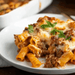 Baked Ziti with Ground Beef and Ricotta