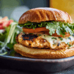 Chipotle Cheddar Chicken Burgers