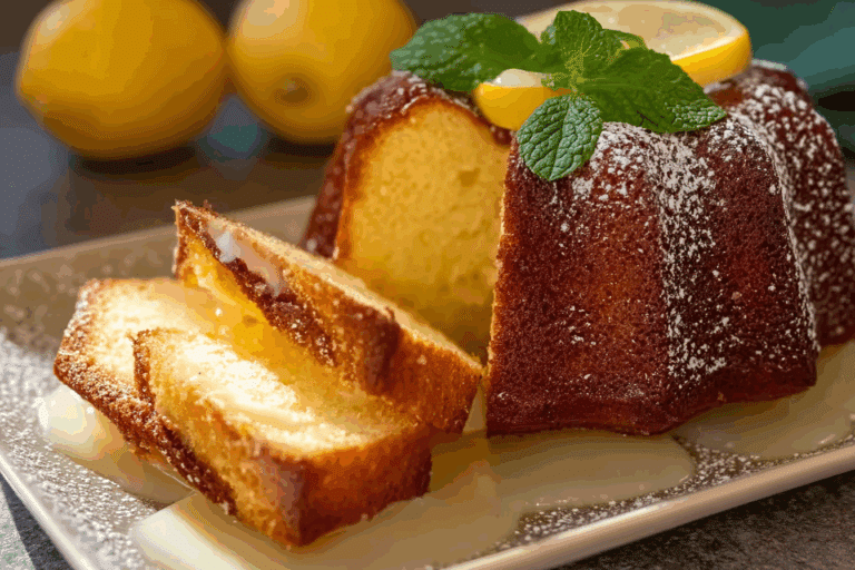 Lemon Cream Cheese Pound Cake