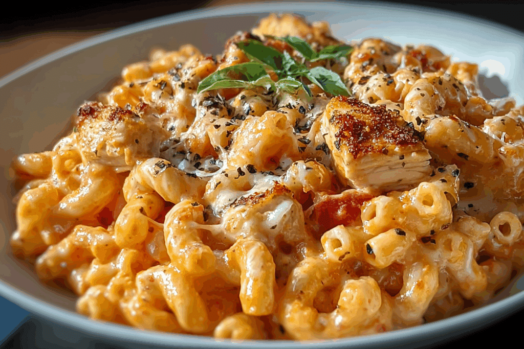 One-Pot Chicken Parmesan Mac & Cheese