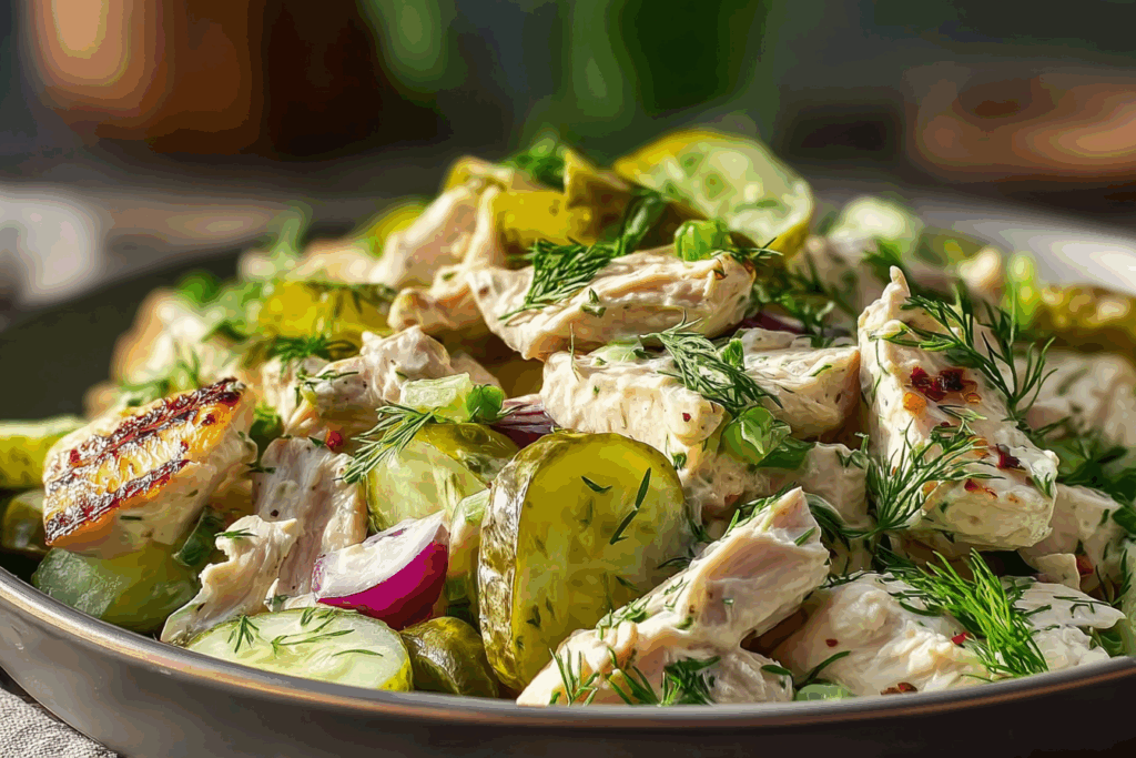 Dill Pickle Chicken Salad