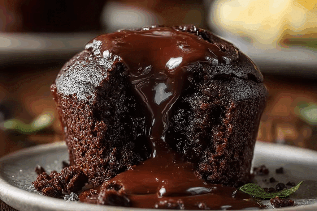 Triple Chocolate Lava Muffins