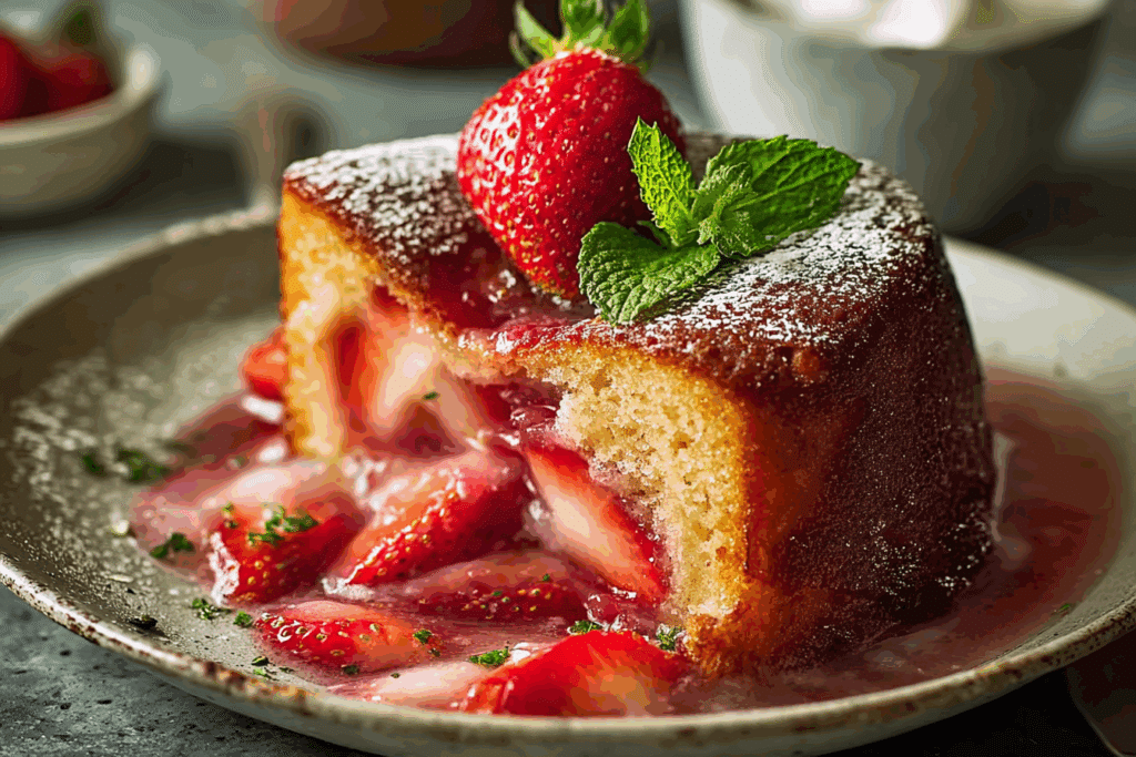 Strawberry Butter Cake