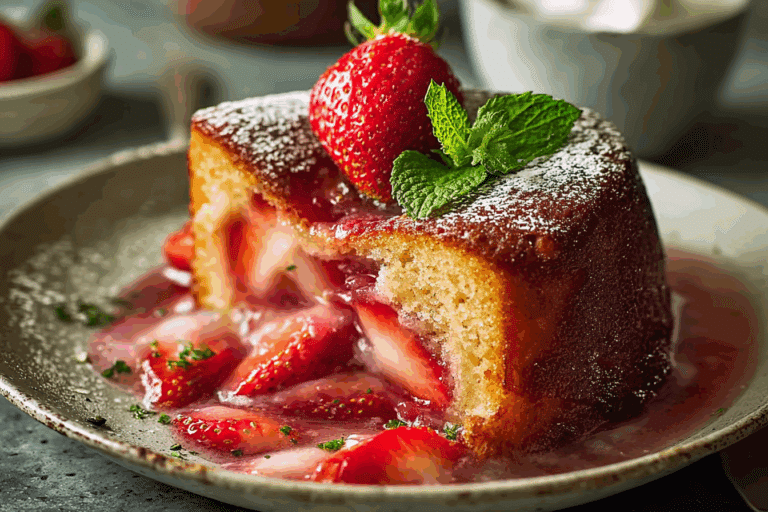 Strawberry Butter Cake
