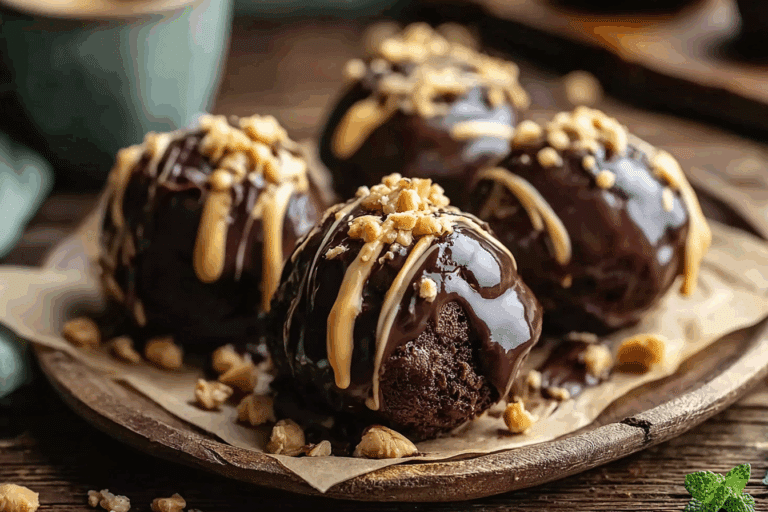 Peanut Butter Brownie Bombs