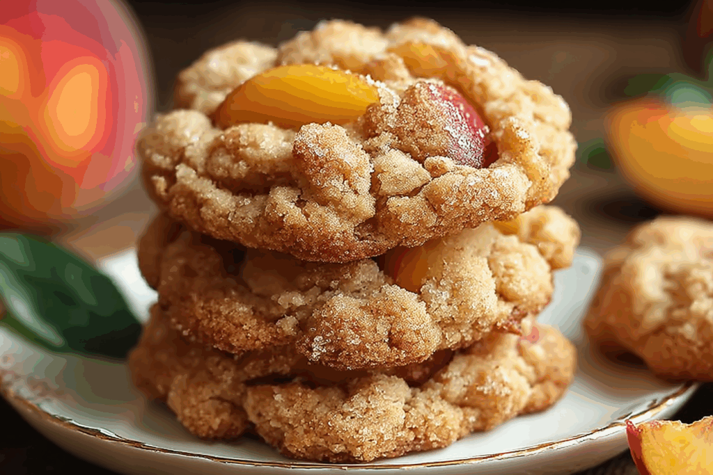 Irresistible Peach Cobbler Cookies