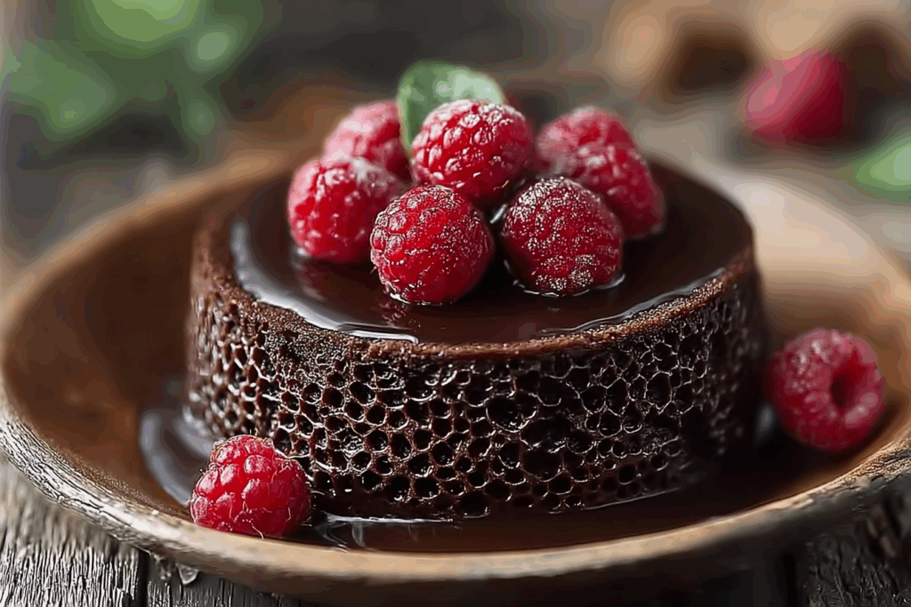 Chocolate Raspberry Truffle Cake