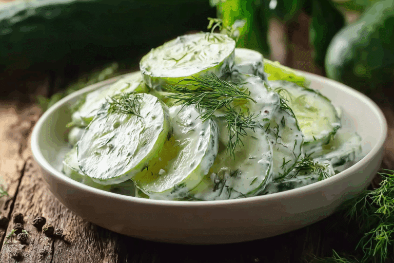 Creamy Cucumber Dill Salad