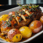 Ultimate Oven-Roasted Garlic Herb Chicken with Glazed Baby Potatoes