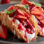 Strawberry Crunch Cheesecake Tacos