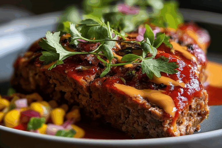 Taco Spiced Beef Meatloaf