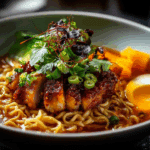 Spicy Ramen with Chili Crisp Chicken