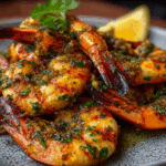 Grilled Garlic Butter & Parsley Prawns