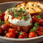 Hot Honey Tomato Burrata Dip