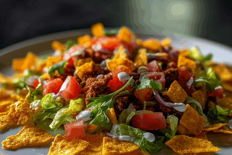 Dorito Taco Salad Supreme – Crunchy, Colorful & Crowd-Pleasing