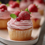 Strawberry Cupcakes with Pink Buttercream