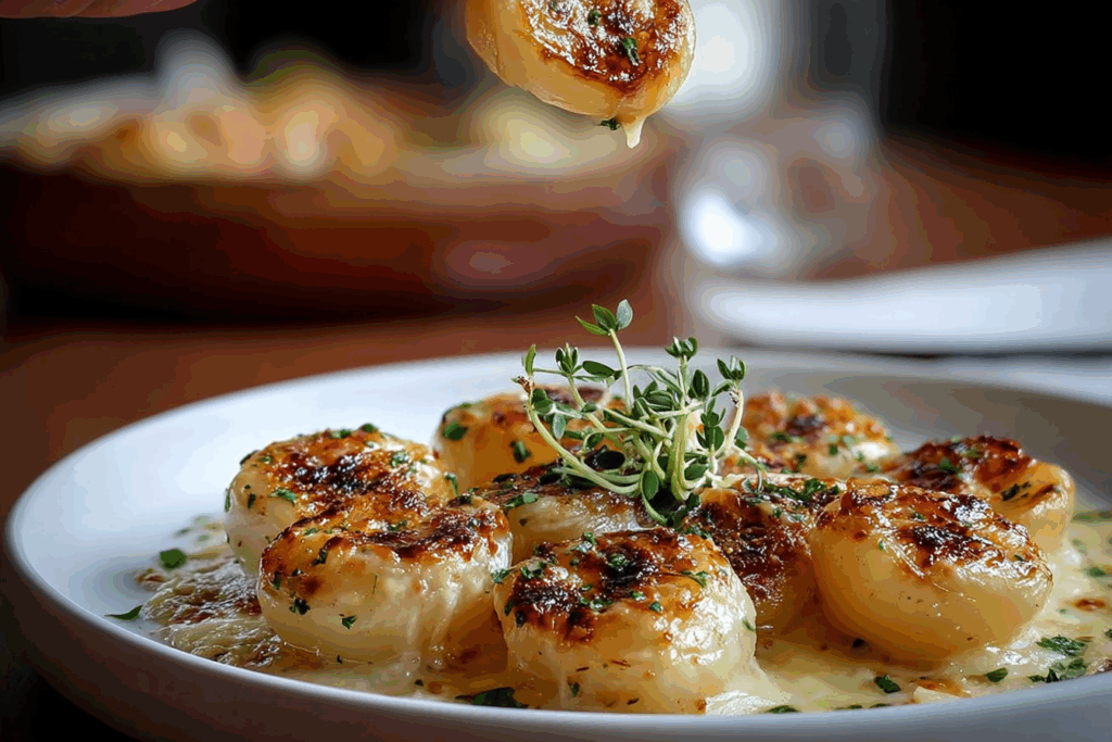 ROASTED PARMESAN CREAMED ONIONS
