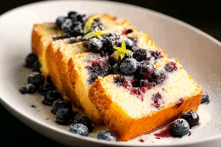 Lemon Blueberry Pound Cake