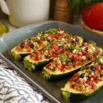 Mediterranean Stuffed Zucchini Boats