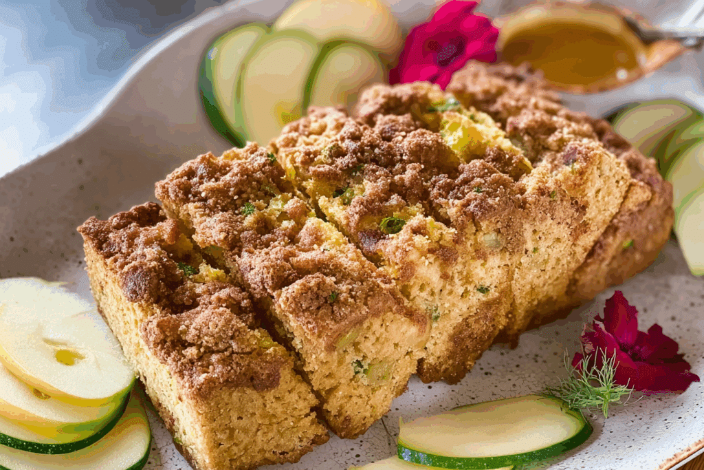 Streusel Apple Zucchini Bread