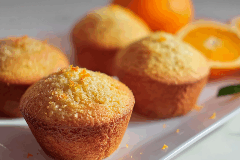 Eggless Orange Muffins