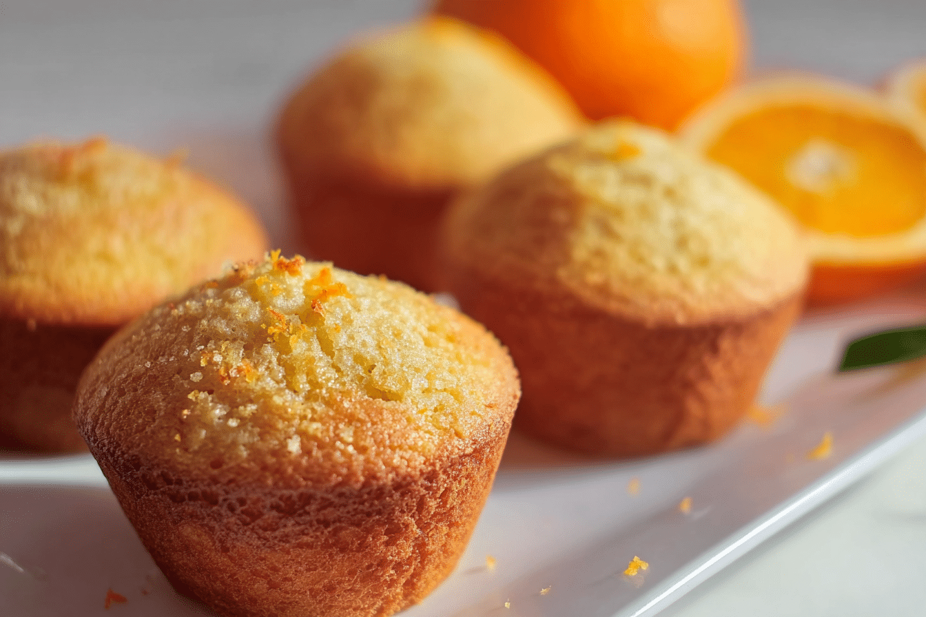 Eggless Orange Muffins