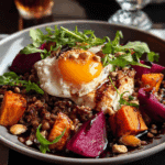 Sweet Potato, Beet & Burrata Grain Bowl