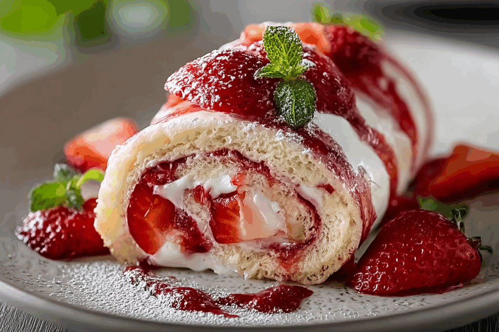 Strawberry Cheesecake Roll