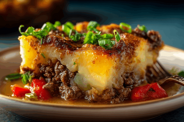 Easy 5-Ingredient Hamburger & Potato Casserole for Cozy Nights