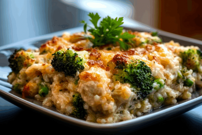 Scrumptious Chicken Broccoli Rice Casserole
