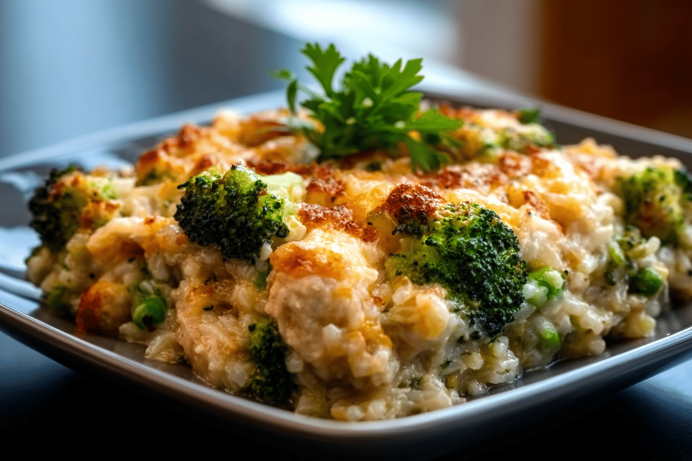 Scrumptious Chicken Broccoli Rice Casserole