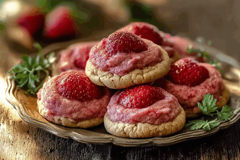 Strawberry Kiss Cookies