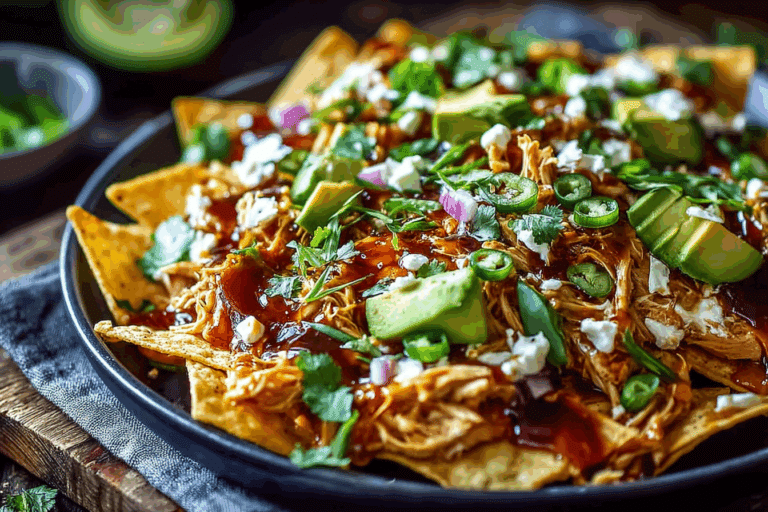 Slow Cooker Asian Pulled Chicken Nachos
