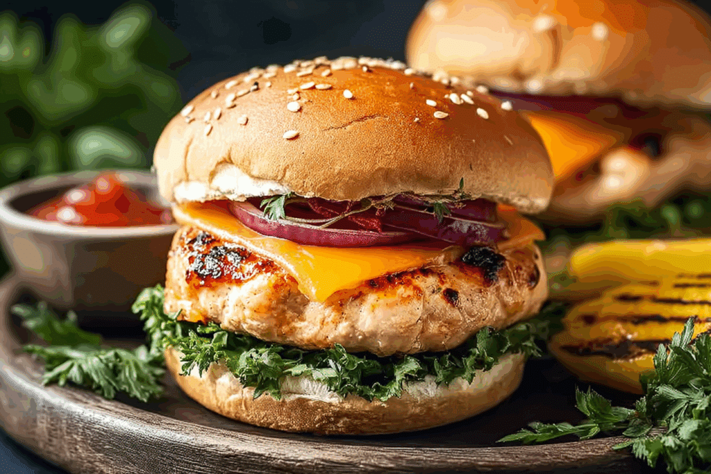 Juicy Chicken Burgers