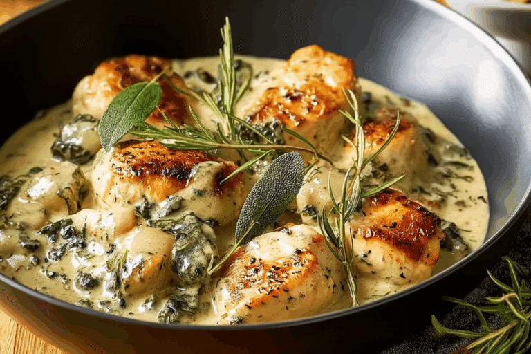 Easy Creamy Sage Chicken