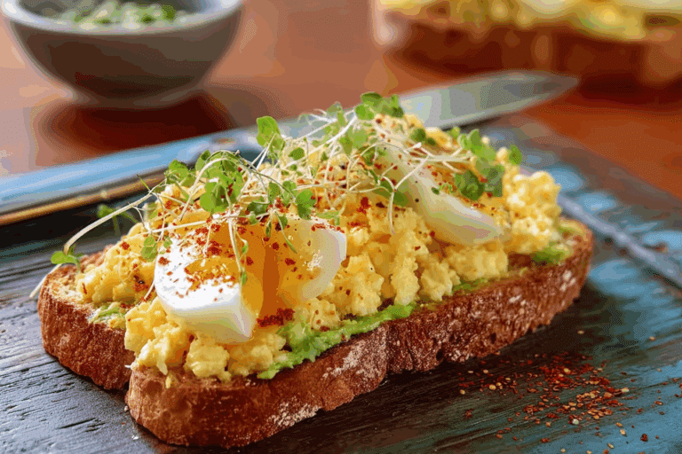 Shredded Egg Sourdough Toast
