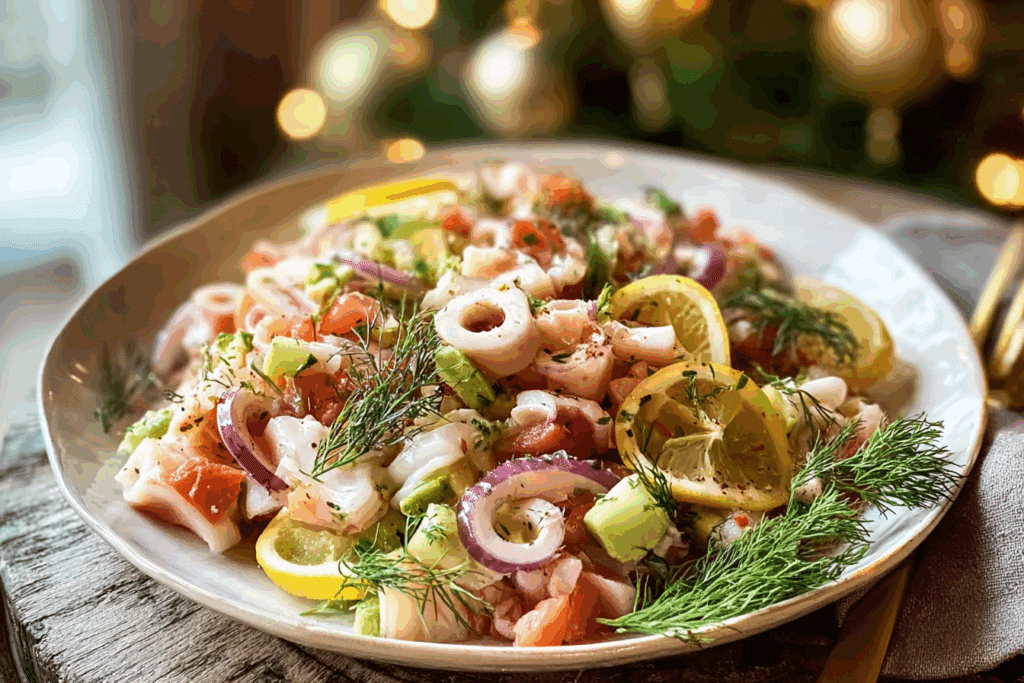 Seven Fishes Seafood Salad (Italian Christmas Classic)