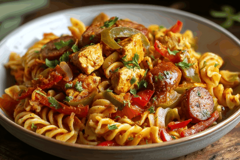 Chicken & Sausage Fajita Pasta