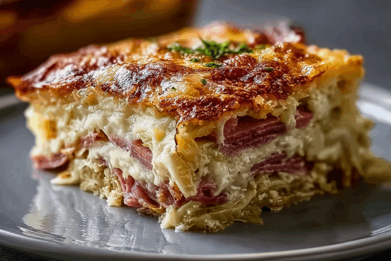 Layered Reuben Casserole Bake