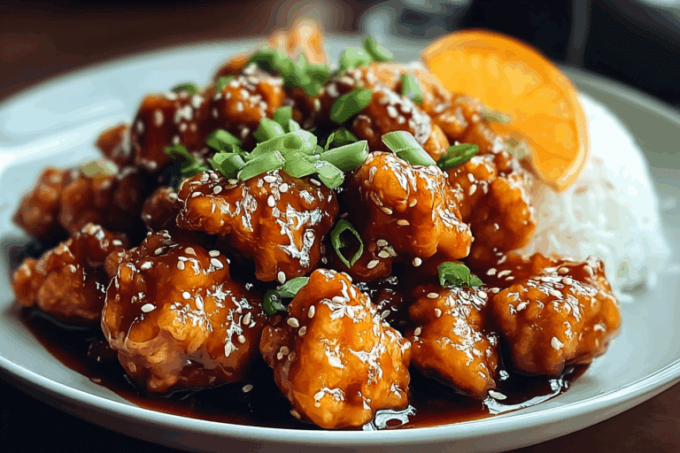 Classic Crispy Orange Chicken with Homemade Sauce
