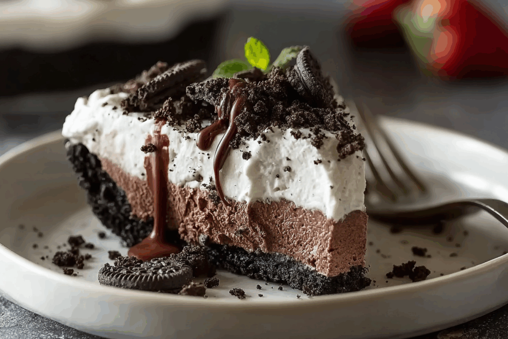 NO-BAKE OREO MUD PIE