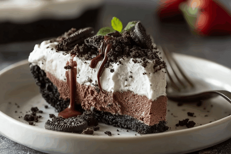 NO-BAKE OREO MUD PIE