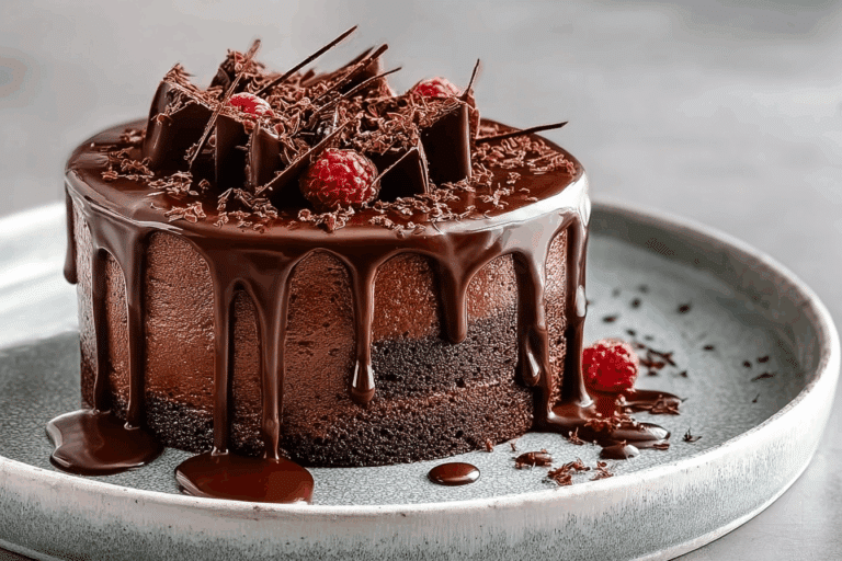 Decadent Triple Chocolate Cake