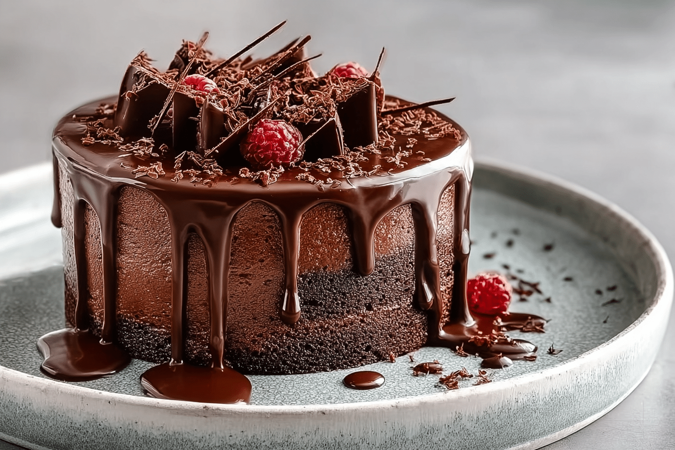 Decadent Triple Chocolate Cake