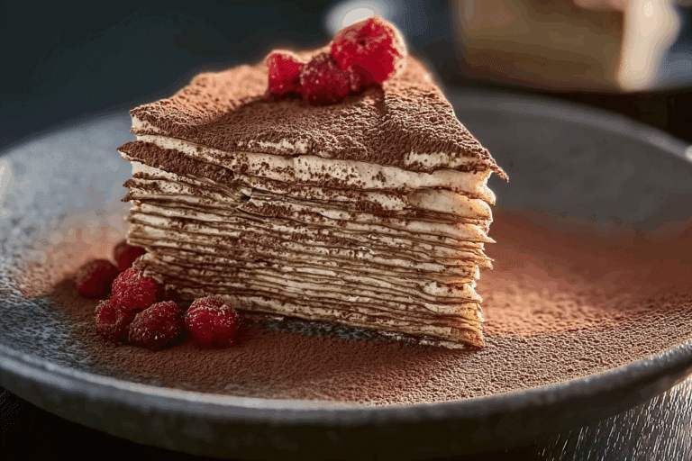 Tiramisu Crepe Cake