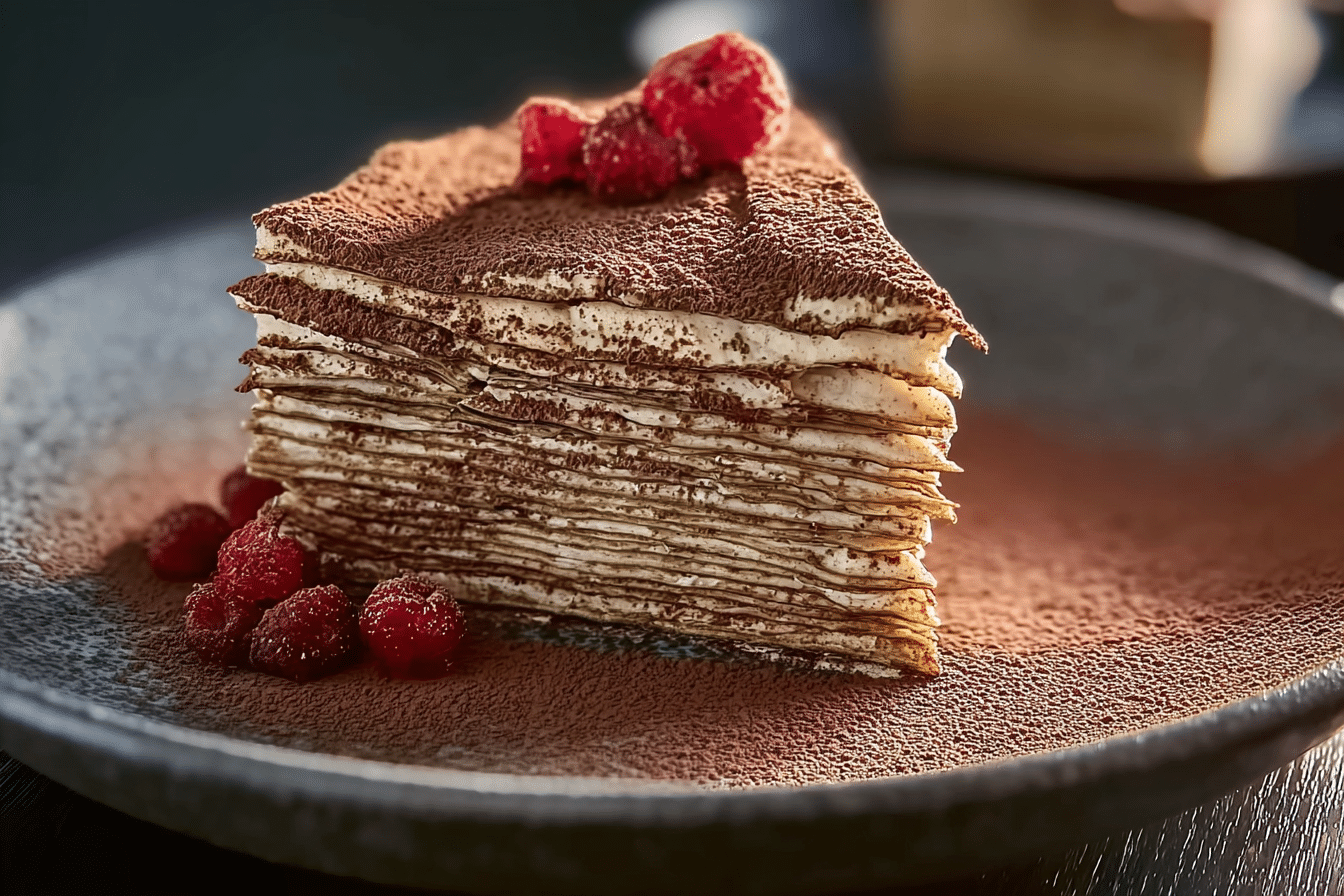 Tiramisu Crepe Cake
